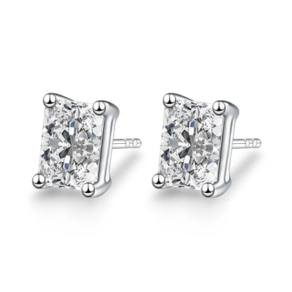 2.01 ctw Celestial Four-Prong Radiant-Cut Lab-Grown Diamond Earrings in PT950 Platinum