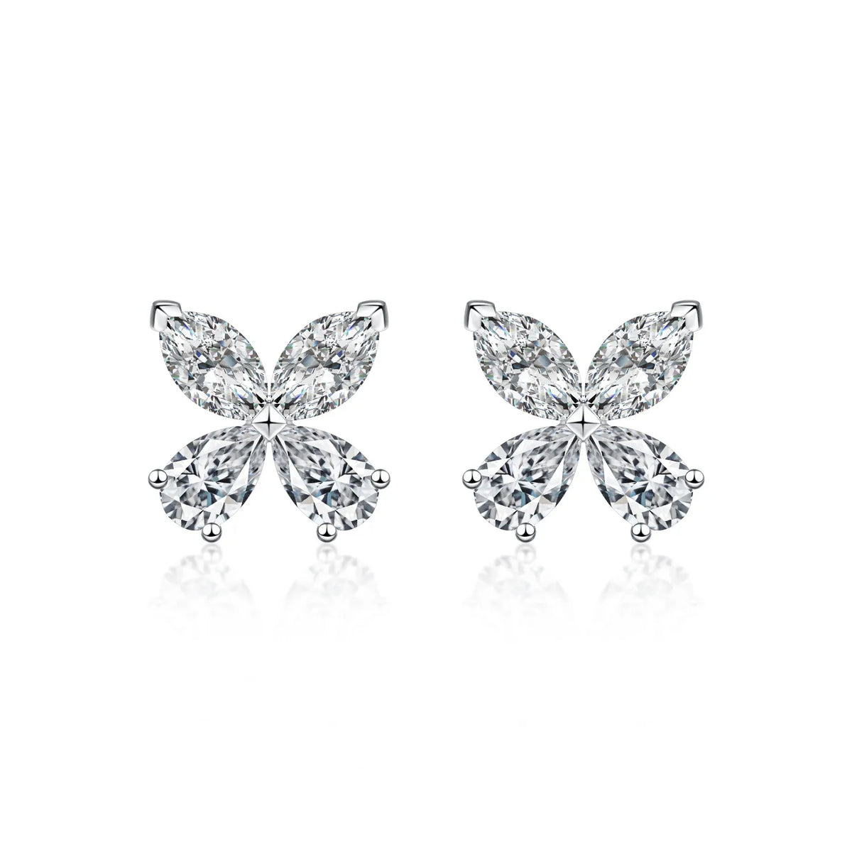 0.73 ctw Mixed-Cut Lab-Grown Diamond Earrings in PT950 Platinum