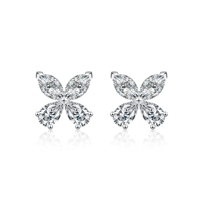0.73 ctw Mixed-Cut Lab-Grown Diamond Earrings in PT950 Platinum