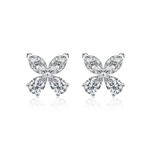 0.73 ctw Mixed-Cut Lab-Grown Diamond Earrings in PT950 Platinum