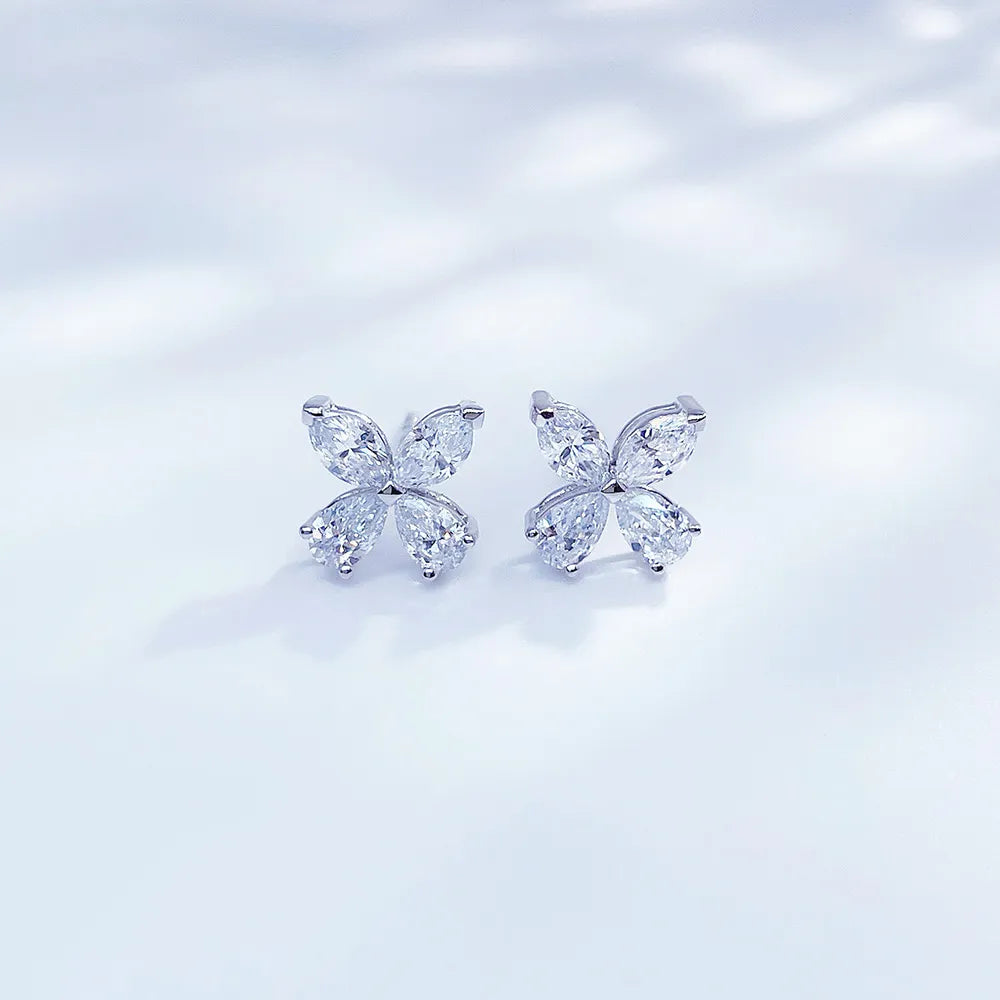 0.73 ctw Mixed-Cut Lab-Grown Diamond Earrings in PT950 Platinum
