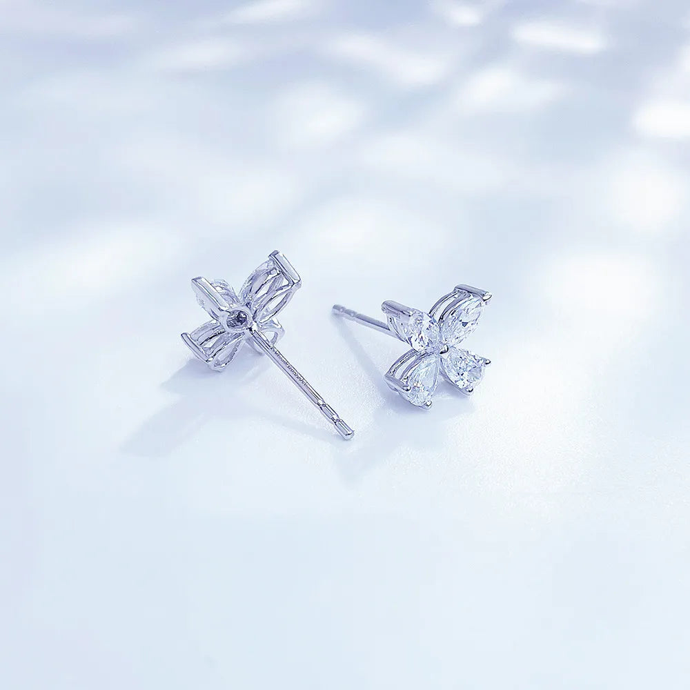 0.73 ctw Mixed-Cut Lab-Grown Diamond Earrings in PT950 Platinum