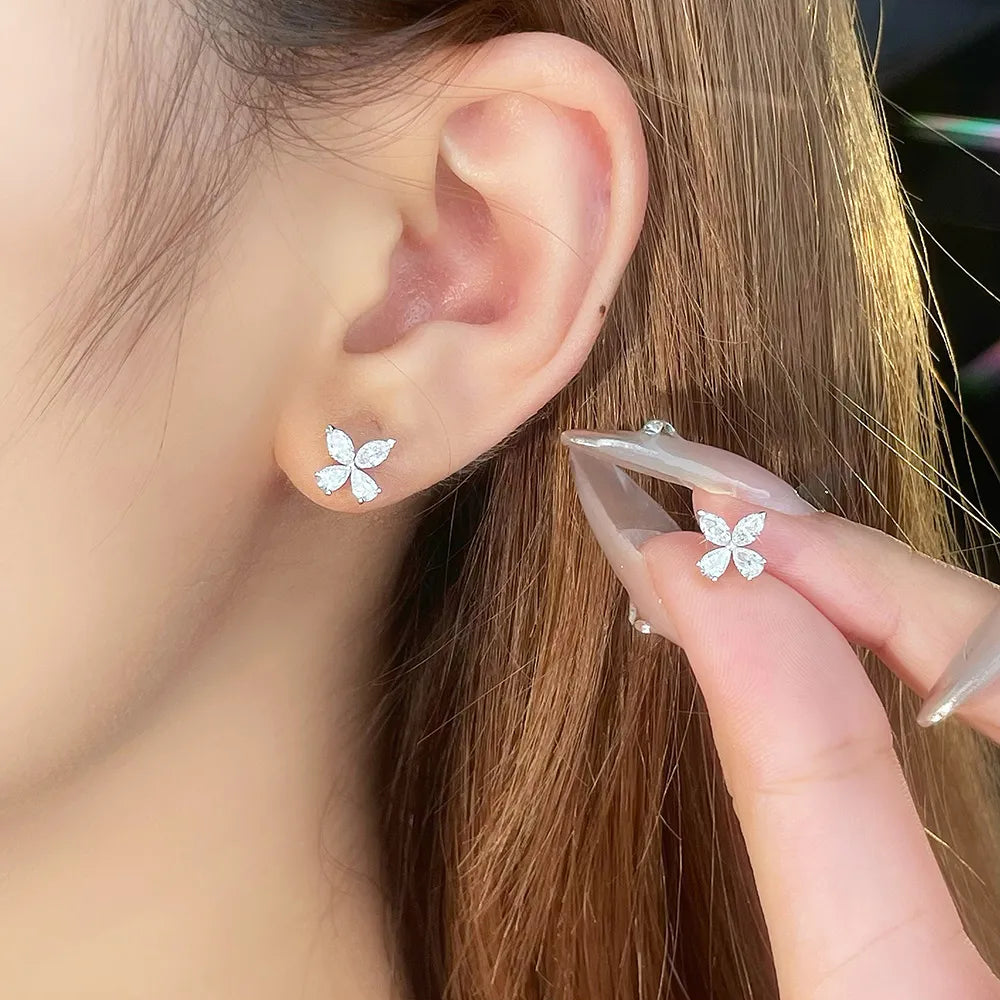 0.73 ctw Mixed-Cut Lab-Grown Diamond Earrings in PT950 Platinum