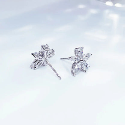 1.11 ctw Mixed-Cut Lab-Grown Diamond Earrings in PT950 Platinum