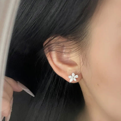 1.11 ctw Mixed-Cut Lab-Grown Diamond Earrings in PT950 Platinum
