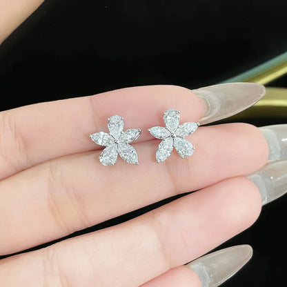 1.11 ctw Mixed-Cut Lab-Grown Diamond Earrings in PT950 Platinum