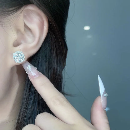 2.02 ctw Celestial Four-Prong Round-Cut Lab-Grown Diamond Earrings in PT950 Platinum