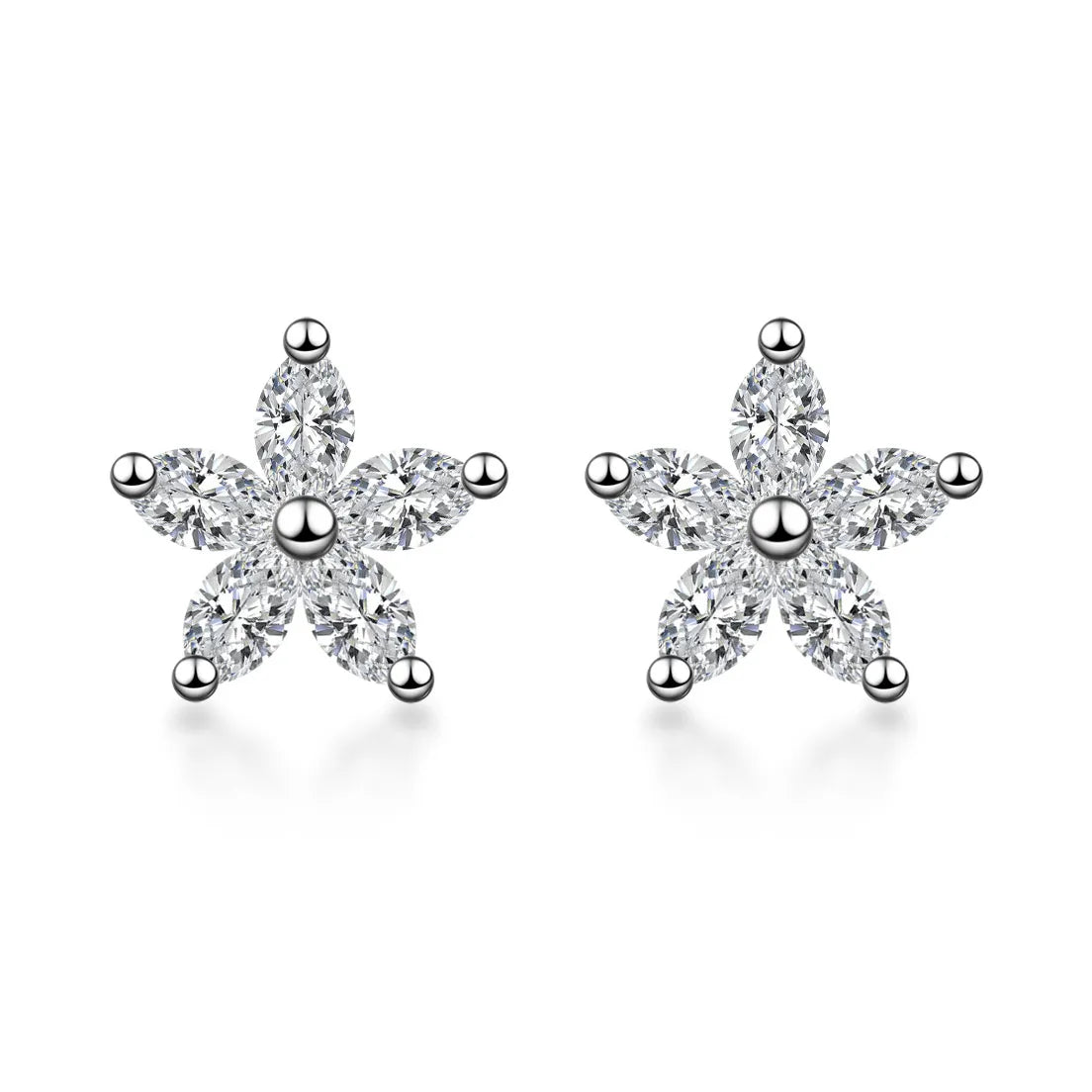 1.97 ctw Celestial Pear-Cut Lab-Grown Diamond Stud Earrings in PT950 Platinum