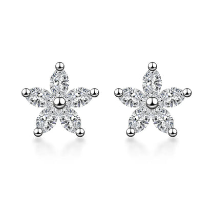 1.97 ctw Celestial Pear-Cut Lab-Grown Diamond Stud Earrings in PT950 Platinum
