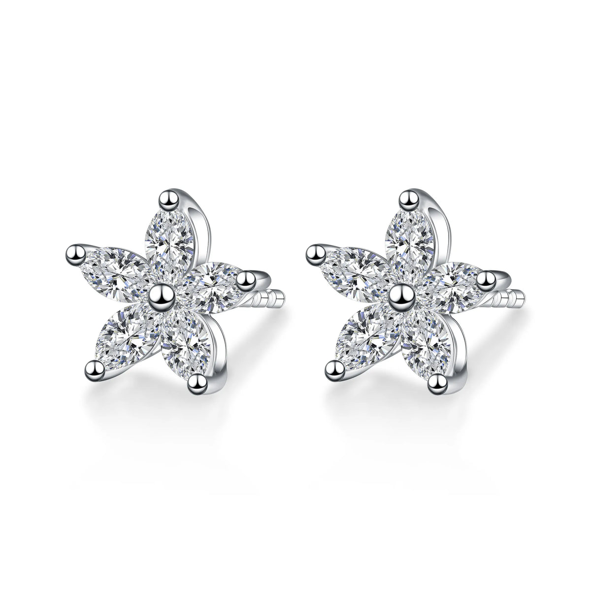 1.97 ctw Celestial Pear-Cut Lab-Grown Diamond Stud Earrings in PT950 Platinum