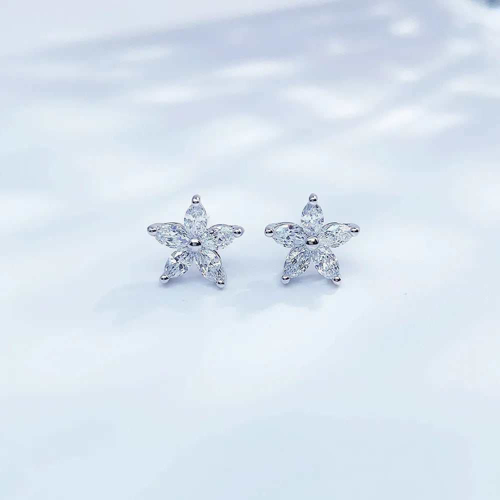 1.97 ctw Celestial Pear-Cut Lab-Grown Diamond Stud Earrings in PT950 Platinum