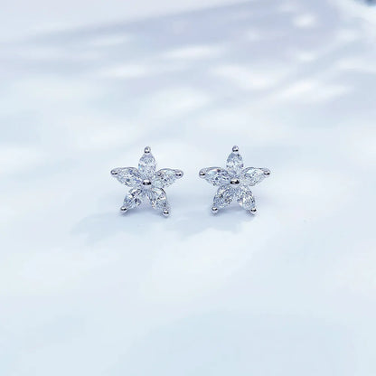 1.97 ctw Celestial Pear-Cut Lab-Grown Diamond Stud Earrings in PT950 Platinum