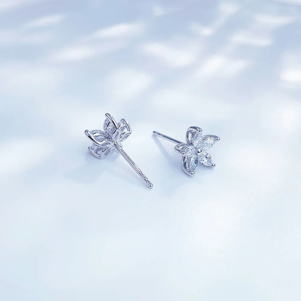 1.97 ctw Celestial Pear-Cut Lab-Grown Diamond Stud Earrings in PT950 Platinum