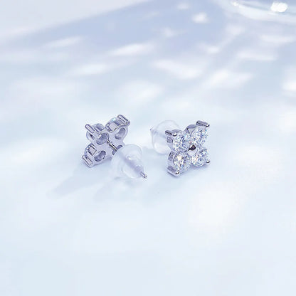 1.62 ctw Princess-Cut Lab-Grown Diamond Stud Earrings in PT950 Platinum