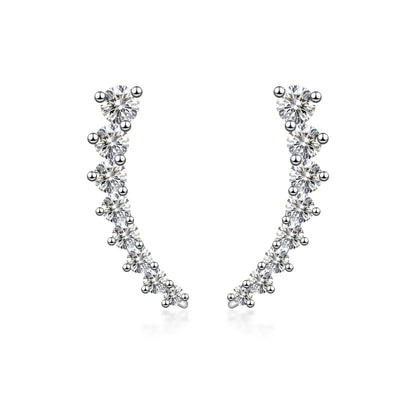 0.52 ctw Round-Cut Lab-Grown Diamond Earrings in PT950 Platinum