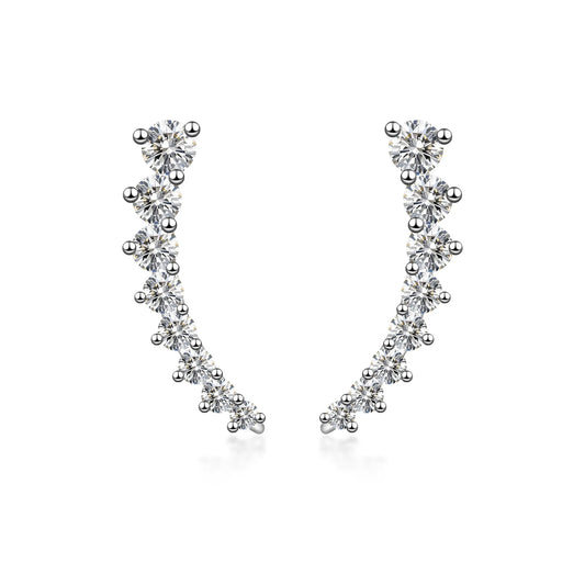 0.52 ctw Round-Cut Lab-Grown Diamond Earrings in PT950 Platinum