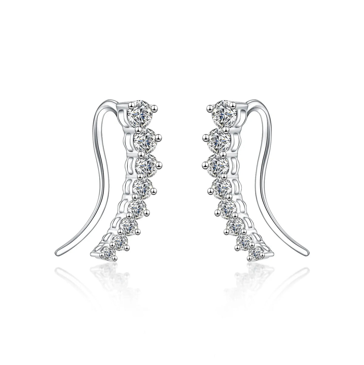 0.52 ctw Round-Cut Lab-Grown Diamond Earrings in PT950 Platinum