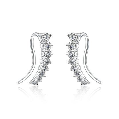 0.52 ctw Round-Cut Lab-Grown Diamond Earrings in PT950 Platinum