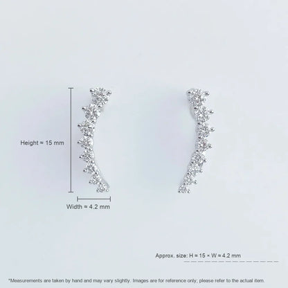 0.52 ctw Round-Cut Lab-Grown Diamond Earrings in PT950 Platinum