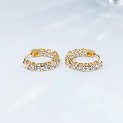 1.4 ctw Mixed-Cut Lab-Grown Diamond Earrings in 18K Yellow Gold