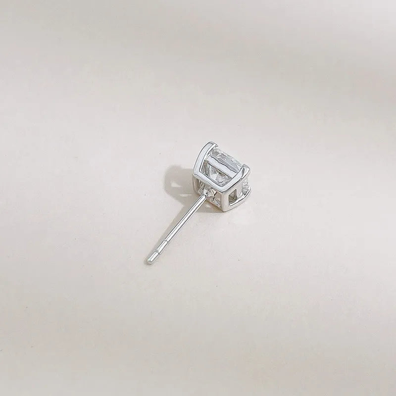 1.01 ctw Princess-Cut Lab-Grown Diamond Stud Earrings in PT950 Platinum