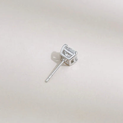 1.01 ctw Princess-Cut Lab-Grown Diamond Stud Earrings in PT950 Platinum