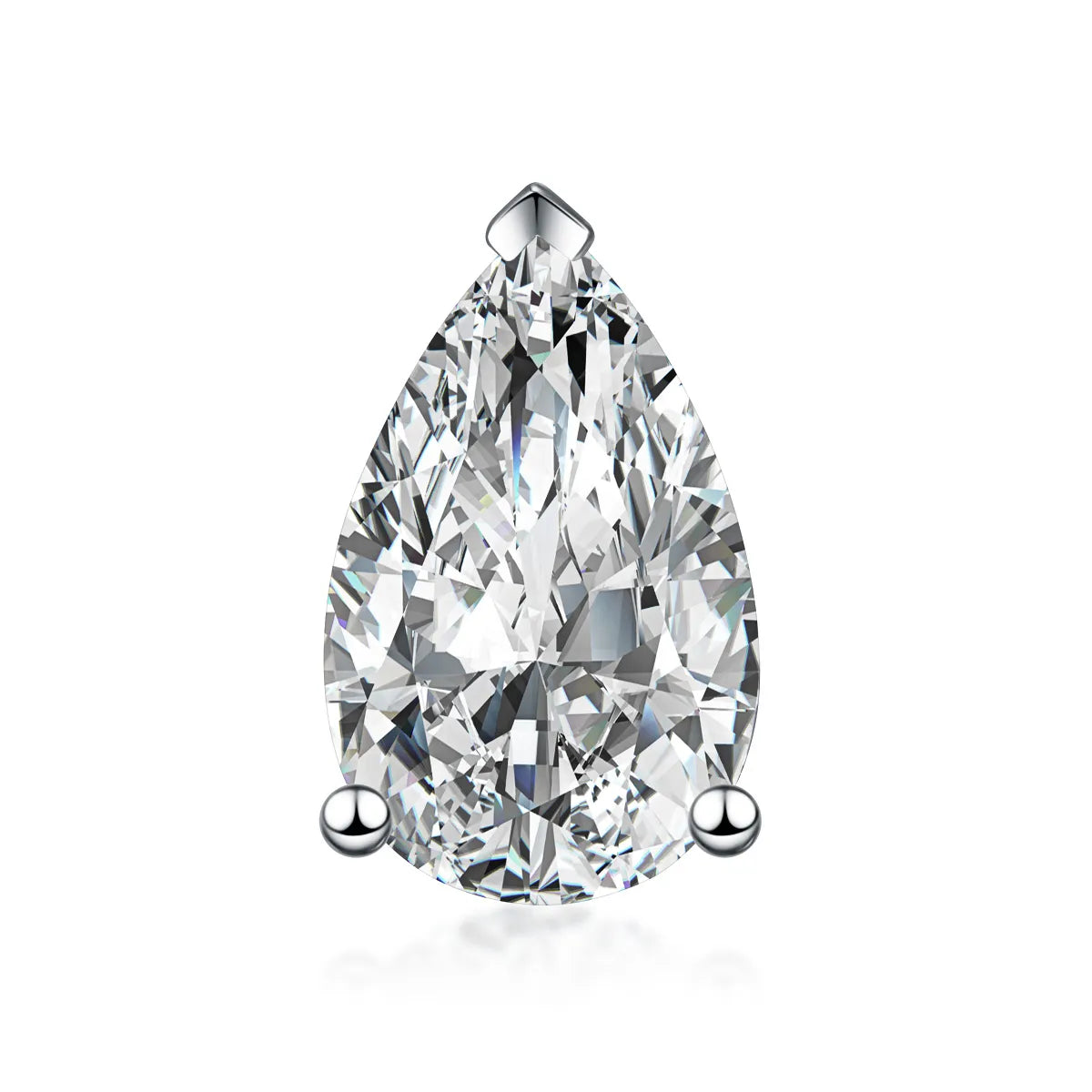 1.02 ctw Pear-Cut Lab-Grown Diamond Stud Earrings in PT950 Platinum