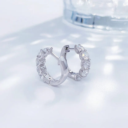 2.01 ctw Celestial Round-Cut Lab-Grown Diamond Earrings in PT950 Platinum