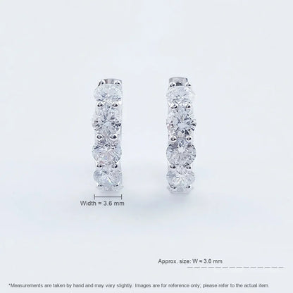 2.01 ctw Celestial Round-Cut Lab-Grown Diamond Earrings in PT950 Platinum
