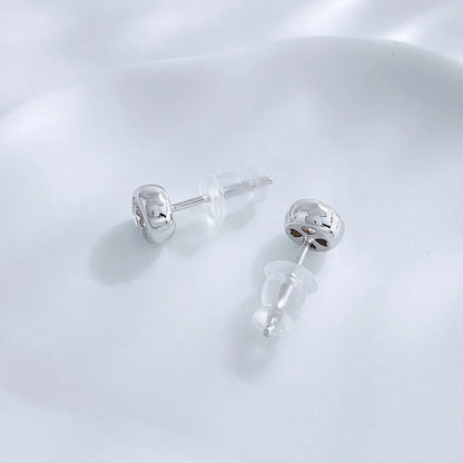 0.64 ctw Round-Cut Lab-Grown Diamond Earrings in 18K White Gold