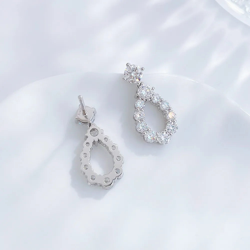 0.53 ctw Round-Cut Lab-Grown Diamond Stud Earrings in PT950 Platinum