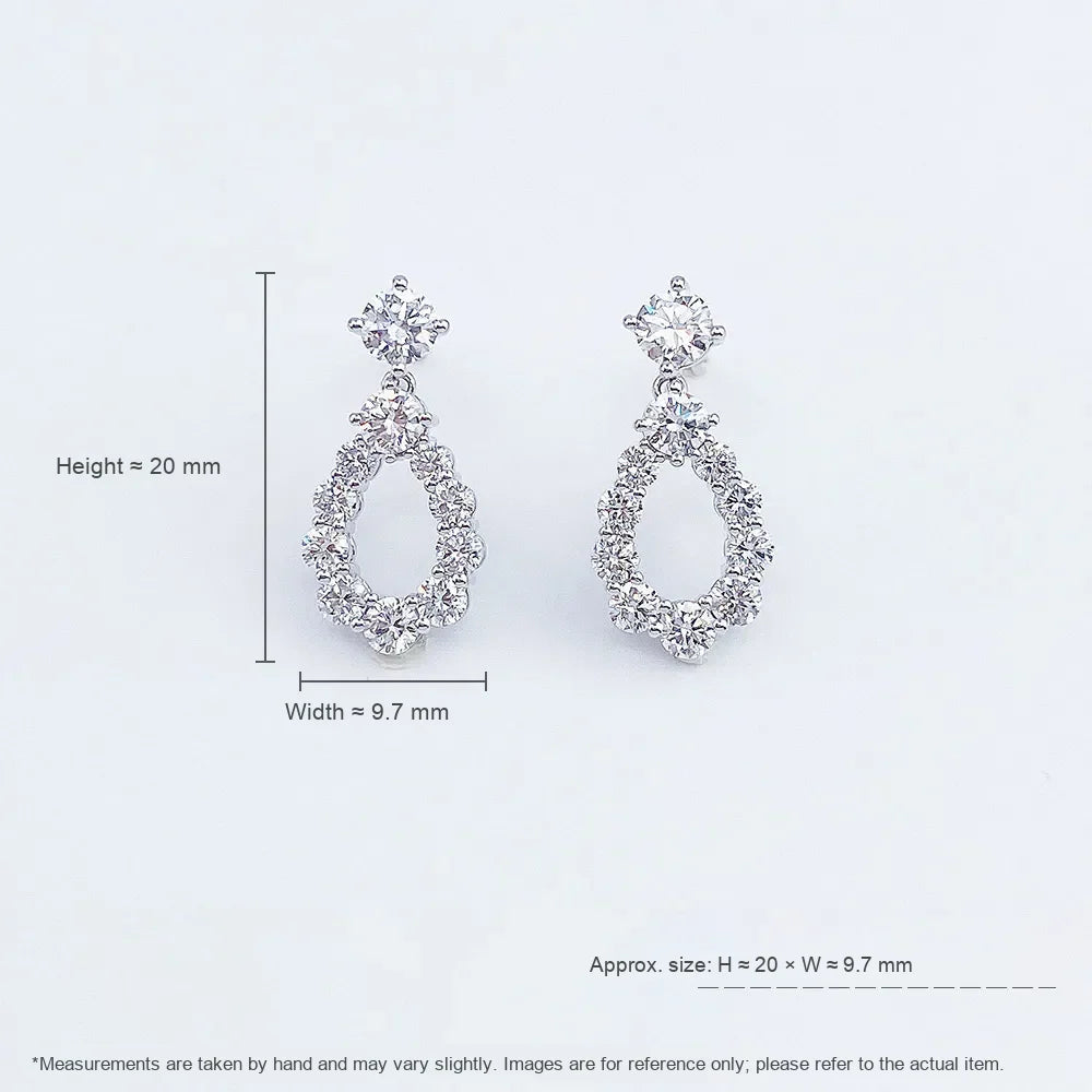 0.53 ctw Round-Cut Lab-Grown Diamond Stud Earrings in PT950 Platinum
