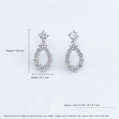 0.53 ctw Round-Cut Lab-Grown Diamond Stud Earrings in PT950 Platinum