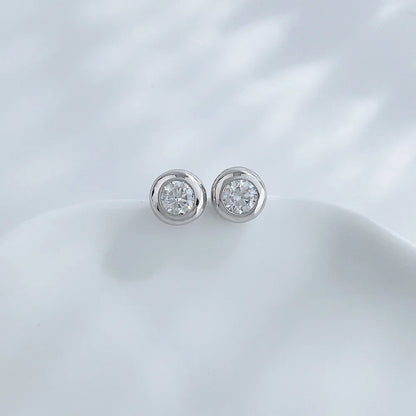 0.53 ctw Round-Cut Lab-Grown Diamond Earrings in 925 Sterling Silver