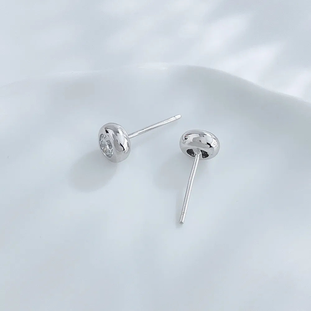 0.53 ctw Round-Cut Lab-Grown Diamond Earrings in 925 Sterling Silver