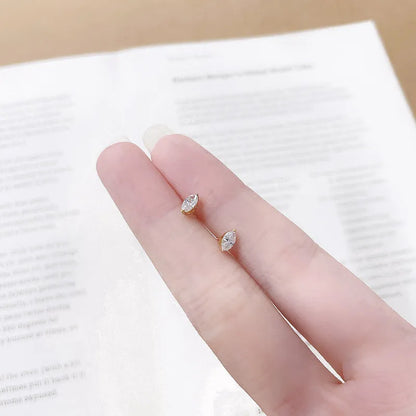 0.33 ctw Celestial Marquise-Cut Lab-Grown Diamond Stud Earrings in 18K Yellow Gold