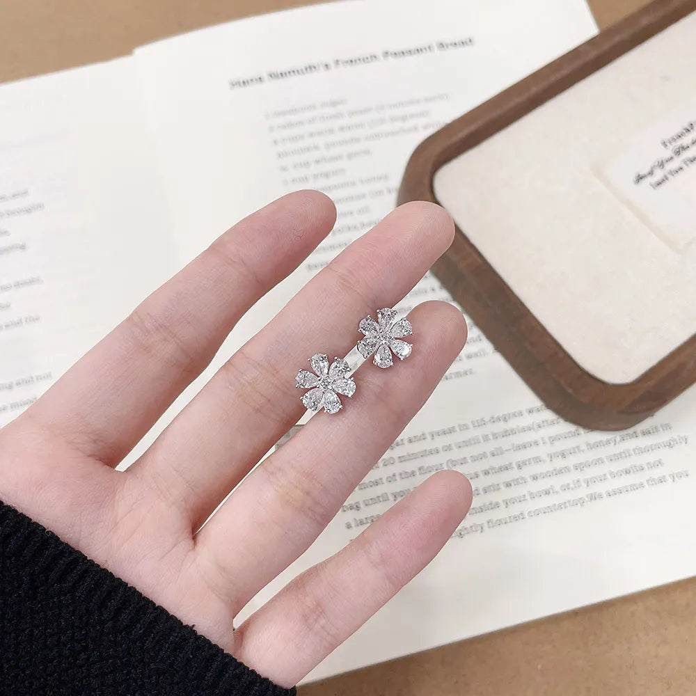 2.02 ctw Floral Mixed-Cut Lab-Grown Diamond Earrings in PT950 Platinum