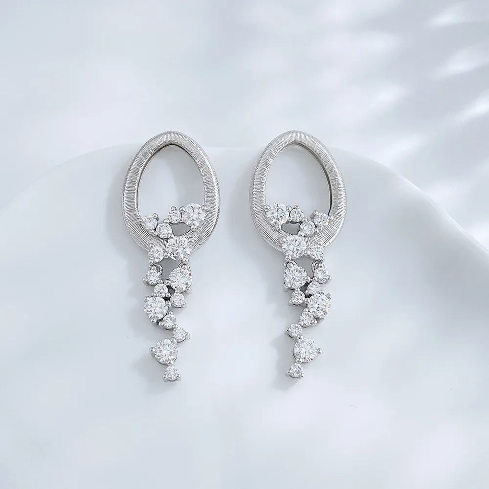 0.25 ctw Celestial Round-Cut Lab-Grown Diamond Earrings in PT950 Platinum