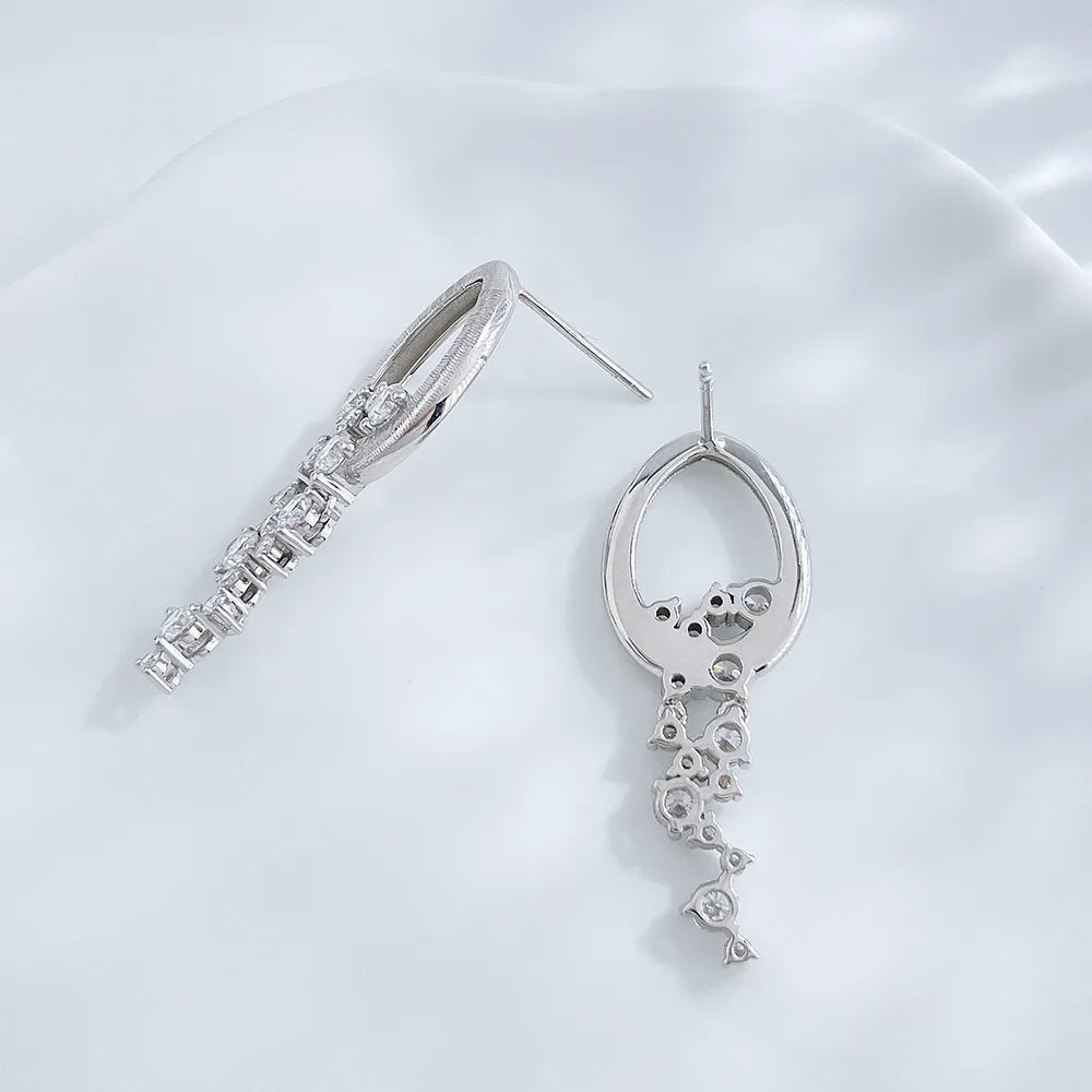 0.25 ctw Celestial Round-Cut Lab-Grown Diamond Earrings in PT950 Platinum