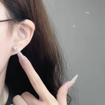 0.23 ctw Minimalist Round-Cut Lab-Grown Diamond Earrings in PT950 Platinum