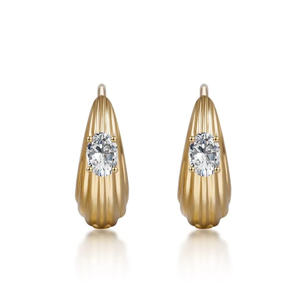 0.3 ctw Celestial Oval-Cut Lab-Grown Diamond Earrings in 18K Yellow Gold