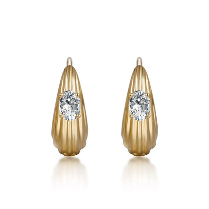 0.3 ctw Celestial Oval-Cut Lab-Grown Diamond Earrings in 18K Yellow Gold