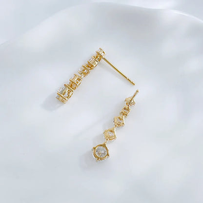1.36 ctw Celestial Round-Cut Lab-Grown Diamond Stud Earrings in 18K Yellow Gold