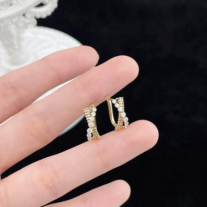 0.36 ctw Celestial Round-Cut Lab-Grown Diamond Earrings in 18K Yellow Gold