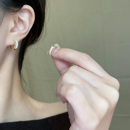 0.42 ctw Celestial Round-Cut Lab-Grown Diamond Earrings in 18K Yellow Gold
