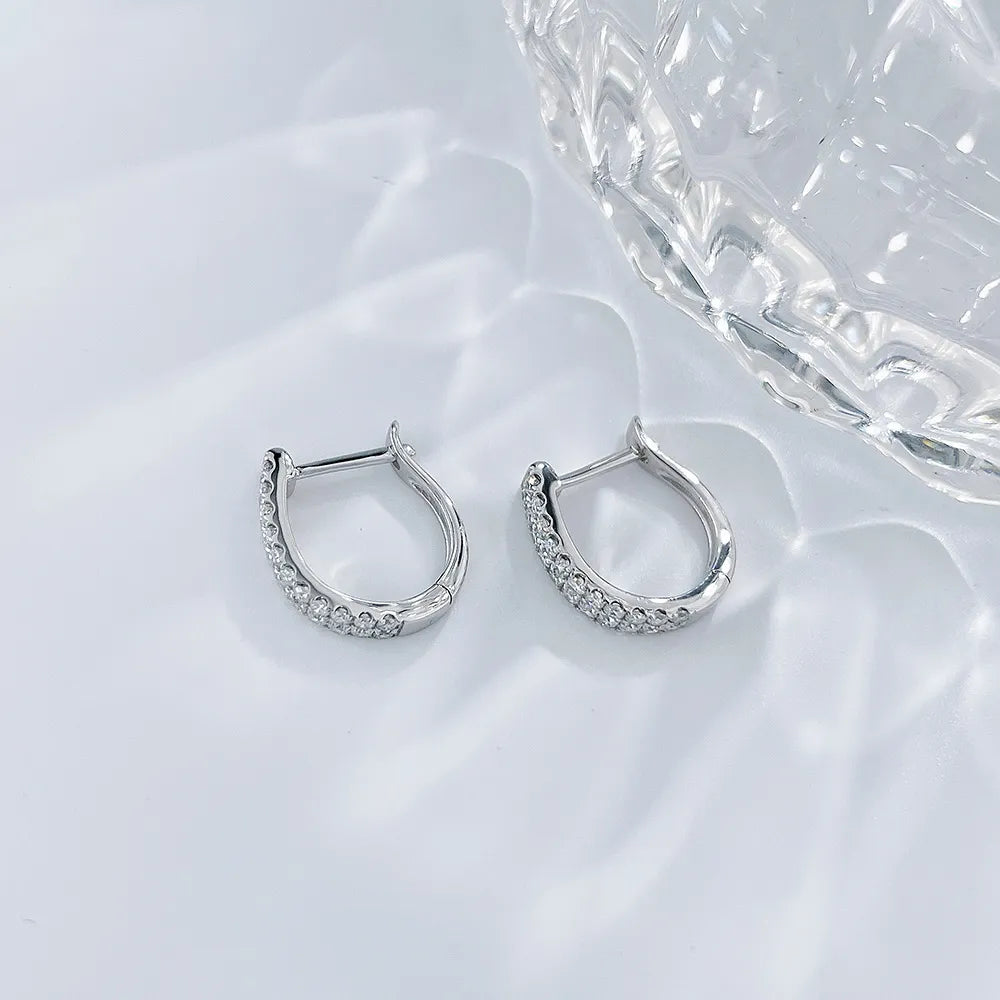 0.38 ctw Celestial Round-Cut Lab-Grown Diamond Earrings in 18K White Gold