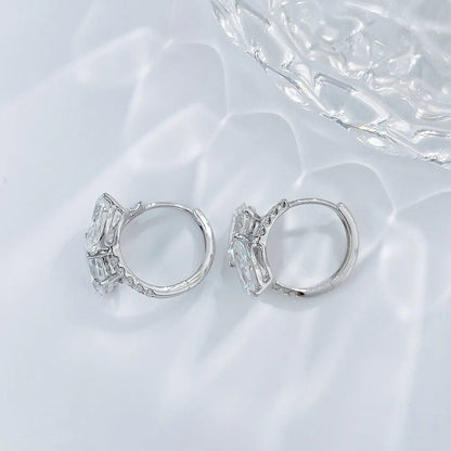 3.03 ctw Celestial Six-Prong Pear-Cut Lab-Grown Diamond Drop Earrings in 18K White Gold