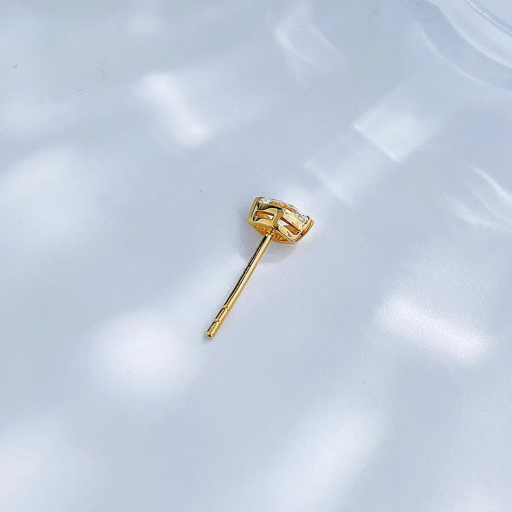 0.14 ctw Celestial Marquise-Cut Lab-Grown Diamond Earrings in 18K Yellow Gold
