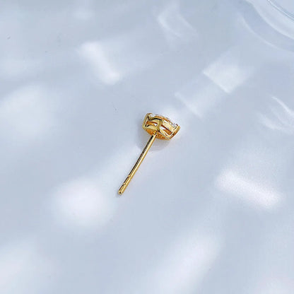 0.14 ctw Celestial Marquise-Cut Lab-Grown Diamond Earrings in 18K Yellow Gold
