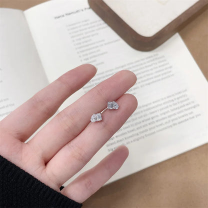0.76 ctw Mixed-Cut Lab-Grown Diamond Earrings in 18K White Gold